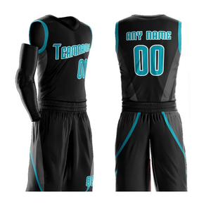 Custom Sublimation Basketball Uniform <b>Set</b> Breathable V Neck Team Training Jersey and Shorts Quick Dry Sportswear for Men - Product Image 3