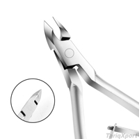 Ciseaux à cuticules professionnels en acier inoxydable courbé de haute qualité, coupe-ongles aiguisé à mâchoires larges pour doigts, vente en gros