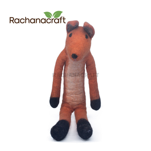 New Style Wool Fox Ornament Cute Felt Animal Orange Colorful Wild <b>Woodland</b> Animal Fox Toy Christmas Ornament Gift <b>Nursery</b> Decor - Product Image 4