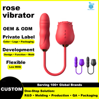 Vibromasseur Rose à Double Tête, Pénétrant et Suceur, en Silicone, Stimulateur Clitoridien et Point G, Jouet Rose pour Femmes BlueRabbit Vente en Gros ODM
