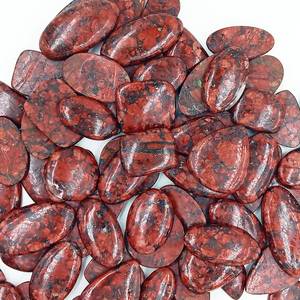 Cabochon de jaspe rouge naturel, pierre précieuse brute polie, formes variées, pour la fabrication de bijoux, vente en gros, approvisionnement en vrac - Product Image 6