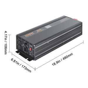 Sistema di Alimentazione Continua UPS da 2500W con Display LCD e Interruttore Automatico per Pompa di Drenaggio con Batteria di Backup - Product Image 6