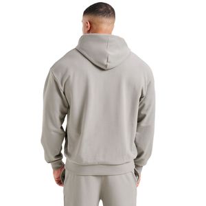 Sweat-shirt à capuche surdimensionné en molleton épais, coupe décontractée, unisexe, vêtements streetwear décontractés, logo personnalisé OEM ODM - Product Image 2