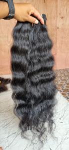 Extensions de cheveux humains vierges Remy, ondulés, ondulés, haute qualité, texture douce, tissage naturel, poids 100g - Product Image 2