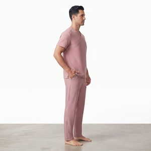 Blusa Médica para Hombre con Cuello en V, Uniforme de Hospital, Camisa de Enfermero con Múltiples Bolsillos, Diseño de Cuello Superpuesto, Ropa de Trabajo para el Sector Sanitario - Product Image 4