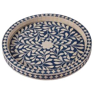 Plateau Feng Shui de Luxe Fait Main Écologique avec Incrustations en Os – Design Décoratif Élégant, Qualité Supérieure pour la Maison et la Cuisine (Idéal pour Servir) - Product Image 4