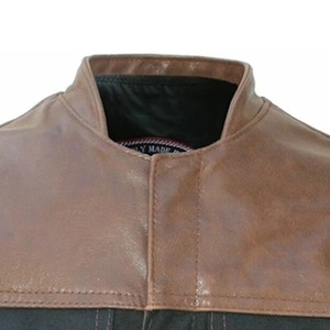Chaleco de cuero genuino para hombre de la mejor calidad, cálido e impermeable para otoño e invierno, sin mangas, a precio de mayoreo. - Product Image 6