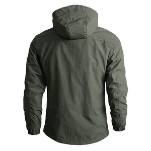 Custom Made Men's High Quality Hooded Windproof Eco-Friendly Softshell <b>Jacket</b> for <b>Winter</b> Stand Collar Thin <b>Long</b> Coat Customized - Product Image 2