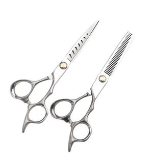 Juego de Tijeras de Entresacar de Acero Inoxidable 440C con Hoja de 28 Dientes, Mango Mediano, Punta Afilada, para Diestros, Herramientas de Peluquería - Product Image 5