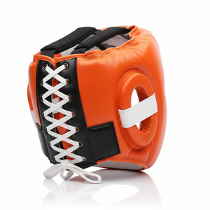 อุปกรณ์ป้องกันศีรษะหนังวัวคุณภาพพรีเมียมสำหรับ MMA หมวกป้องกันสำหรับการฝึกซ้อมมวยและการต่อสู้แบบหุ่น - Product Image 3