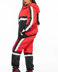 Women windbreaker tracksuit athletic <b>jacket</b> and pants set designed for running <b>workouts</b> travel and outdoor activities Women set - Product Image 3