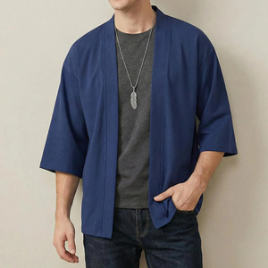 Chaqueta Kimono Personalizable, Nueva, de Color Sólido, Elegante, para Hombre, Hecha en Pakistán - Product Image 2