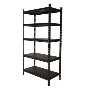Estantería Metálica Resistente de 5 Niveles y 61 cm, con Recubrimiento de Polvo Negro Mate, sin Pernos, para Almacenamiento en Garaje, Venta al por Mayor - Product Image 6