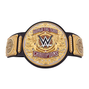 Ceintures de championnat de lutte en équipe du monde, poids lourds, logos personnalisés, taille adulte, ceintures en zinc - Product Image 2