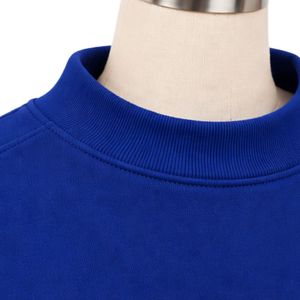 <b>Womens</b> Royal Blue Oversized Sweatshirt <b>White</b> Strong Girl Graphic Print Crew Neck Long Sleeve Casual Streetwear Fashion Pullover - Product Image 3