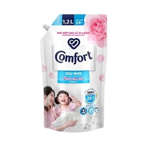Adoucissant pour tissus Comfort Gentle Fluffy 1,2 L x 9 sachets - Product Image 1