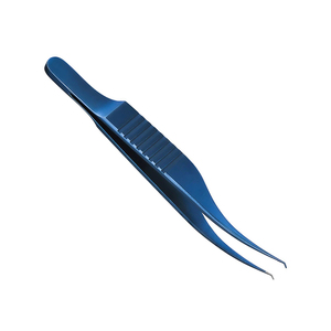 Pinces à suture Colibri en acier inoxydable allemand 7,5 cm, plateforme de ligature en titane bleu, instrument microchirurgical pour maintenir les tissus - Product Image 4