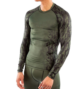 High Performance <b>Men</b> MMA Rash Guard Short UPF50 Breathable Quick Dry Lightweight <b>Compression</b> Custom Logo Fitness Gym Wear <b>Shirt</b> - Product Image 4