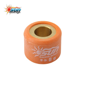 SUN RACING SPIRIT ชุดลูกกลิ้ง CVT สีส้ม น้ำหนัก 8 กรัม แกนทองเหลือง ชุดวาเรียเตอร์ 6 ชิ้น - Product Image 3