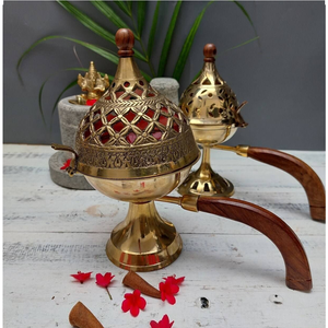 Quemador de Incienso de Latón Ecológico, Decorativo, para el Hogar, Serenidad, Meditación, Equilibrio, Oraciones - Product Image 6