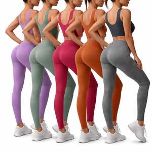 Conjunto de Leggings sin Costuras Personalizados, Fabricante Mayorista de Marca Privada OEM, Ropa Deportiva de Cintura Alta para Gimnasio, Yoga y Fitness - Product Image 2