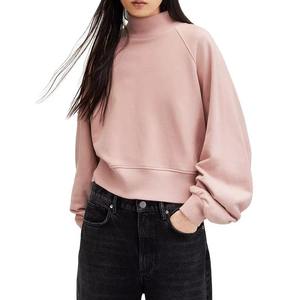 Womens <b>Mock</b> <b>Neck</b> Sweatshirt Oversized Long Sleeve Casual Pullover Relaxed Fit Streetwear Fashion <b>Top</b> - Product Image 6