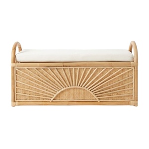 Sunshine Rattan Storage Trunk Kids Furniture Kids Room Sunburst Woven Toy <b>Box</b> Factory Price High Quality Wholesale Hot Sale - Product Image 2