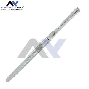 Poignée ronde Bard-Parker en acier inoxydable # 4 - Instrument de précision avec manche de lame de 15 cm de long pour la chirurgie et la médecine - Product Image 4
