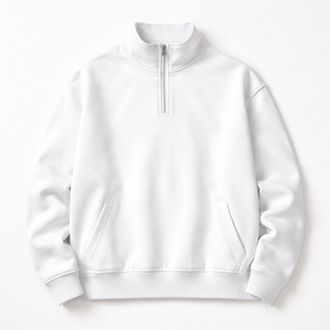 Custom Half <b>Zip</b> Sweatshirt for Wholesale Purchase - OEM Factory Direct Bulk Order Manufacturer Supply - Product Image 5