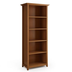Libreria Amherst a 5 ripiani, solida, marrone chiaro dorato, da 30 pollici - Product Image 2