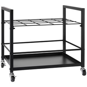 Chariot de rangement mobile en métal à 20 compartiments avec roulettes pour plans, cartes et affiches – Support architectural pour architec - Product Image 1