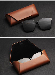 Flip Cover Semi-Hard PU/Fleece <b>Glasses</b> <b>Case</b> - Product Image 6