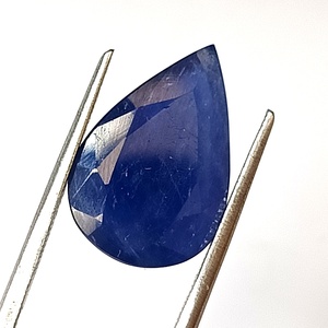 Saphir bleu naturel de Birmanie de 8,65 carats, taille poire, 11,5x17x5mm, non chauffé, pierre précieuse non montée - Product Image 1