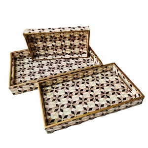 Bandejas de MDF con diseño increíble, impresas en esmalte, bandejas decorativas de esmalte, bandejas de servicio de esmalte, bandejas de MDF a un precio de venta muy bajo. - Product Image 1