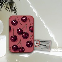 Tuiles magnétiques réutilisables en acrylique cerise foncée à marque privée, formes diamant, cercle, carré pour extensions de cils, outil de beauté