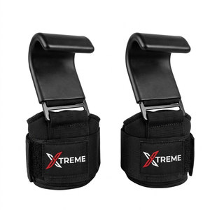 Ganchos de levantamiento antideslizantes ajustables con soporte para espalda y protector de palma de neopreno, ideales para gimnasio - Product Image 5