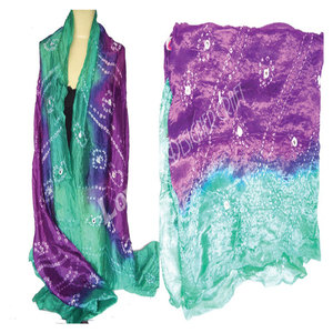 Wholesale Promotion Summer Tie-Dye Silk <b>Scarf</b> Long Multifunctional Custom Logo Colourful Polyester Cotton Sports <b>Square</b> Headwear - Product Image 4