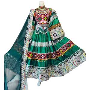 Robe longue bohème traditionnelle pour femmes, couleur personnalisée, fabricant OEM ODM, robes décontractées afghanes en gros - Product Image 1