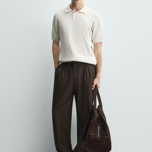 <span class=keywords><strong>Polo</strong></span> da Uomo Estivo Personalizzato in Maglia di Cotone Traspirante a Maniche Corte con Colletto Casual - Product Image 2