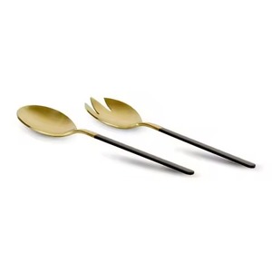 Ensemble de couverts de luxe en métal pour salade, idéal pour les restaurants, cafés et la restauration contemporaine - Product Image 3