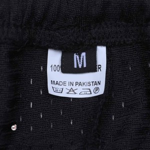 Jupe de sport noire en maille pour femme, taille élastique avec cordon de serrage, imprimé lettres brodées, respirante, style mini été, vente en gros - Product Image 6