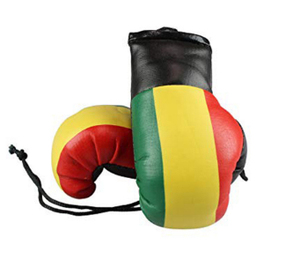 Mini Guantes de Boxeo con Diseño Union Jack, de Cuero PU, con Cordones, Unisex, Equipo de Boxeo - Product Image 2