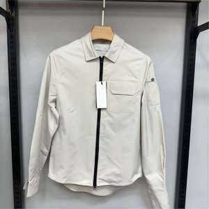 Veste décontractée pour homme grande taille CP Brand, légère, style chemise ample, design vintage classique, imprimé motif lentille, en tissu non tissé fin - Product Image 4
