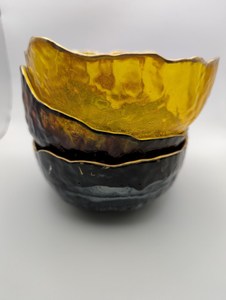 ถาดเสิร์ฟเรซิ่นทรงรีหรูหราสั่งทำพิเศษ งานแฮนด์เมดเพ้นท์มือ งานฝีมือเหนือกาลเวลา มีหลายสีให้เลือก - Product Image 6