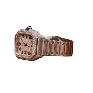 Reloj de Hombre Estilo Hip Hop con Incrustaciones de Moissanita, Movimiento Automático, Cristal de Zafiro, Diamantes de Gran Tamaño - Product Image 4