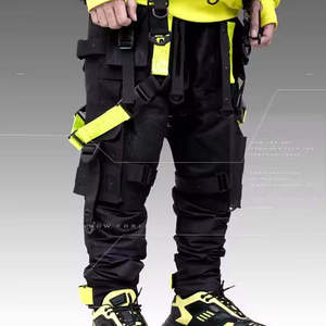 <b>Men's</b> Tactical Techwear Cargo Pants Multi-Pocket Straps Hip Hop Streetwear Trousers Cyberpunk Harajuku Ribbon <b>Joggers</b> Outdoor - Product Image 5