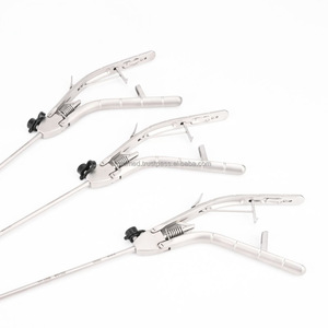 Instrumentos Quirúrgicos Laparoscópicos Reutilizables de Acero, Portaagujas Manual Tipo Pistola con Mandíbula Recta/Curva - Product Image 3