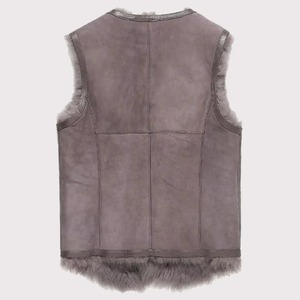 Chaleco de Piel Auténtica con Cuello en V Estilo Toscana para Hombre - Product Image 2