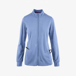 Nouvelle Arrivée Blousons Chirurgicaux Chauds pour Femmes en Coton Polaire à Manches Longues avec Col et Fermetures Éclair Intégrales, Deux Poches, Idéaux pour l'Hiver - Product Image 1