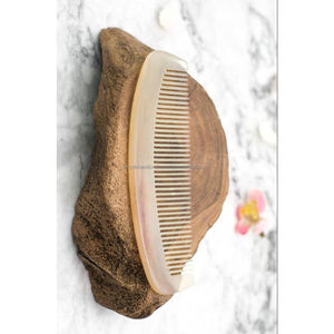 Peine de Cuerno Natural de Calidad Antigua, Peine Superior para Cabello y Barba, Cuerno de Búfalo Pulido de la India, Decoración Náutica para el Hogar - Product Image 2